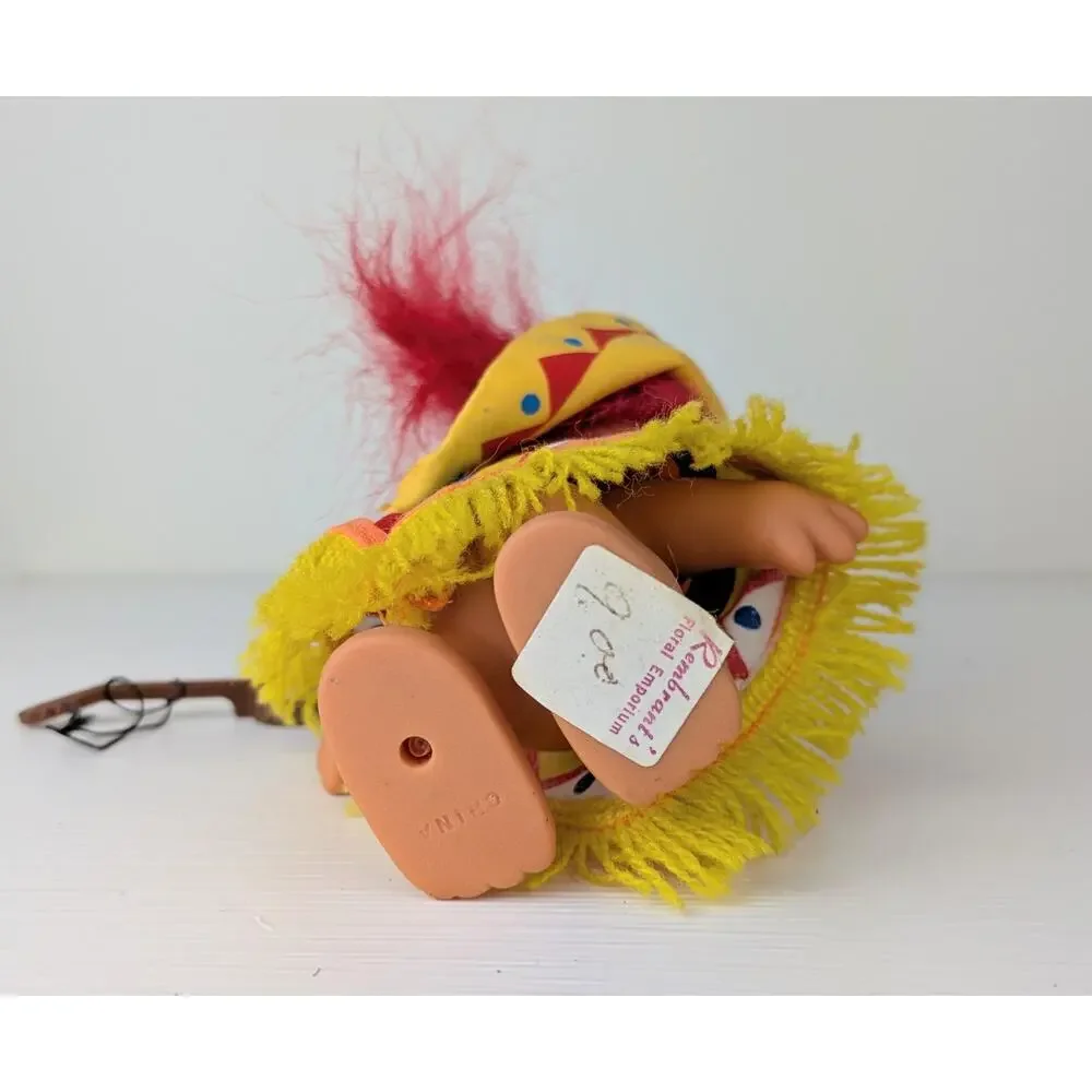 VTG Russ Troll Doll Mexico Trolls Around the World Poncho Sombrero Guitar 5